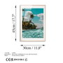 Wallity Cuadro Decorativo de Vidrio Templado Multicolor 30 x 45 cm